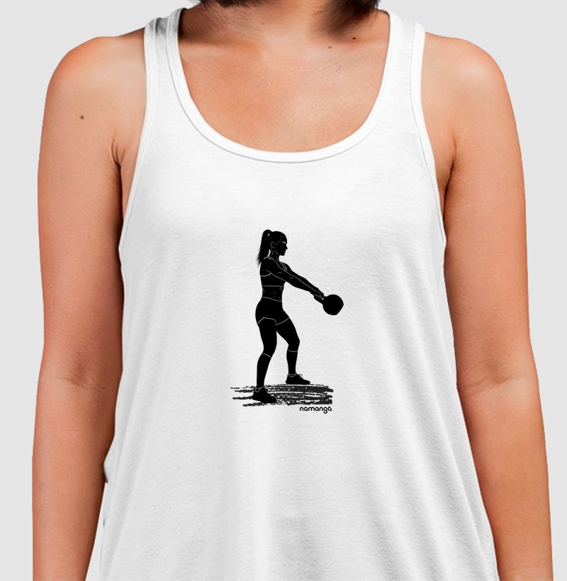 Regata CrossFit Kettlebell Swing Feminina – Na Manga