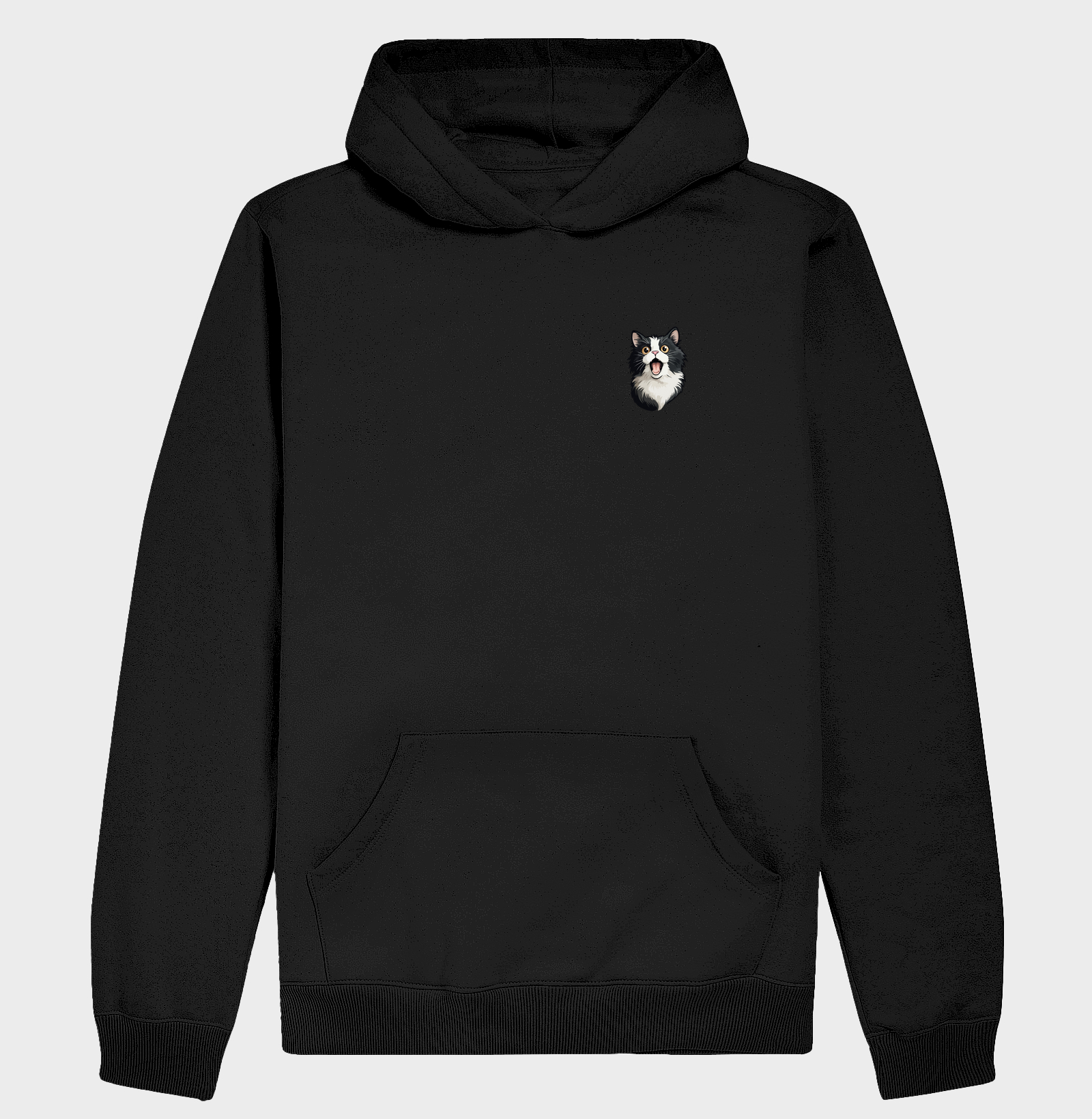 Gato Preto e Branco Minimalista