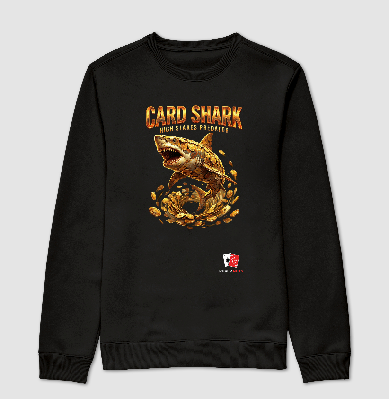 Moletom Suéter Card Shark High Stakes Predator
