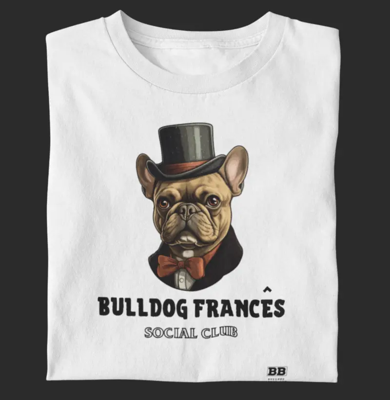 Camiseta Bulldog Francês "Social Club"