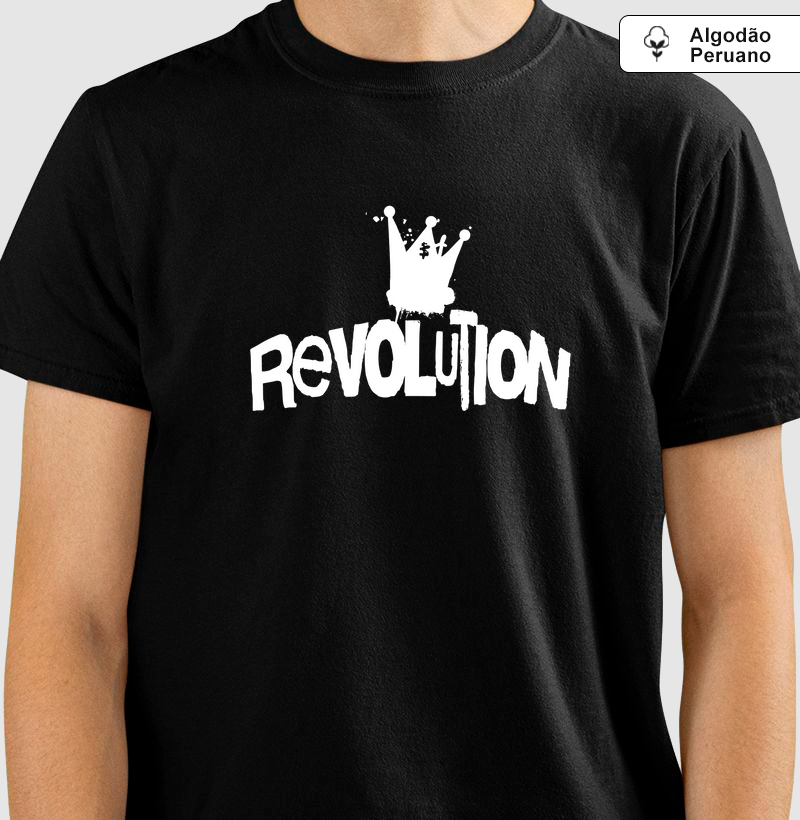 Revolution: Camiseta em Algodão Peruano - Estilo e Atitude em Cada Detalhe