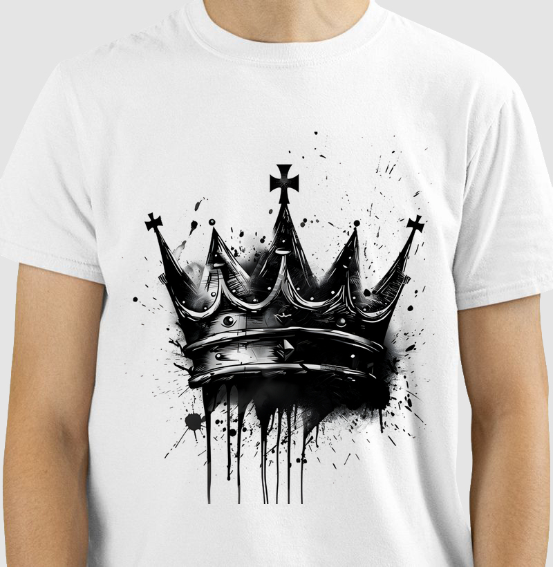 Bold King Crown Tattoo Ink Designer