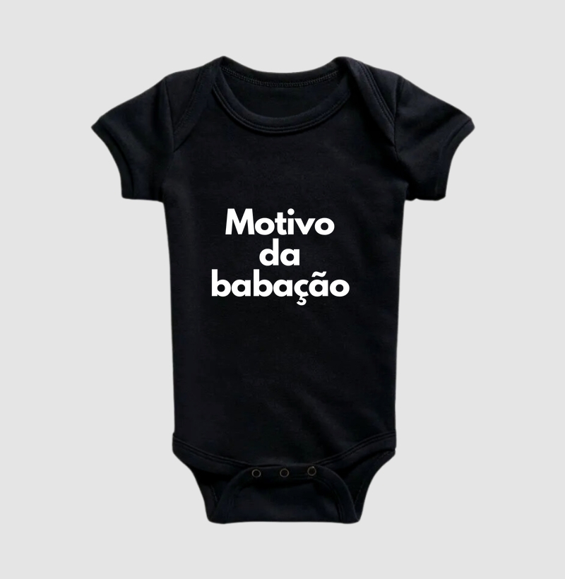 Motivo da babação (body bebê)