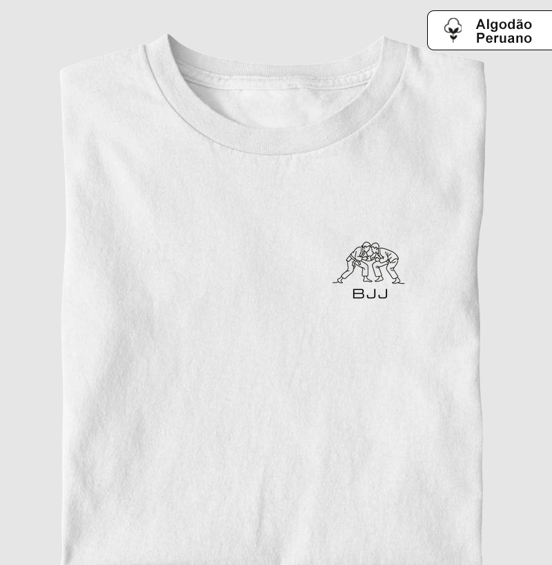 Camiseta BJJ minimal - Algodão peruano