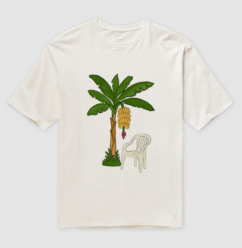 Cadeira e Bananeira Aquarela