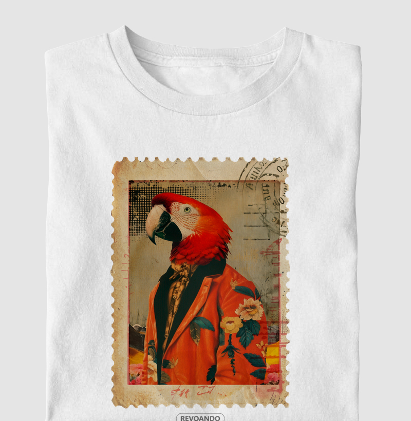 Aves em selo - Arara - Infantil