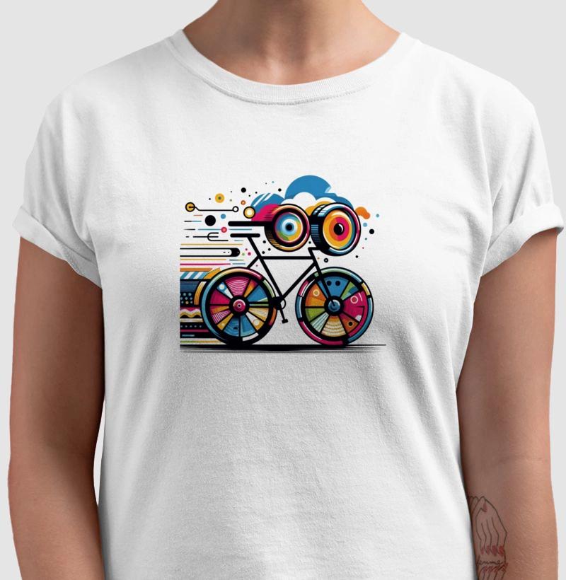 Camiseta bike colorida