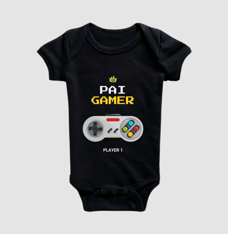Pai Gamer 🎮 | Estampa Nerd com Joystick