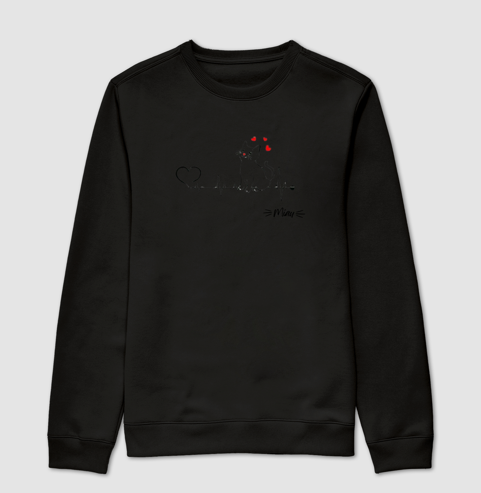 Camiseta Miau Bate coração