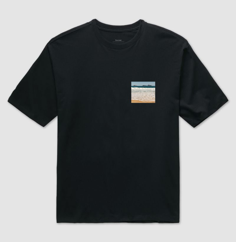Camiseta Pés na Areia Bolso
