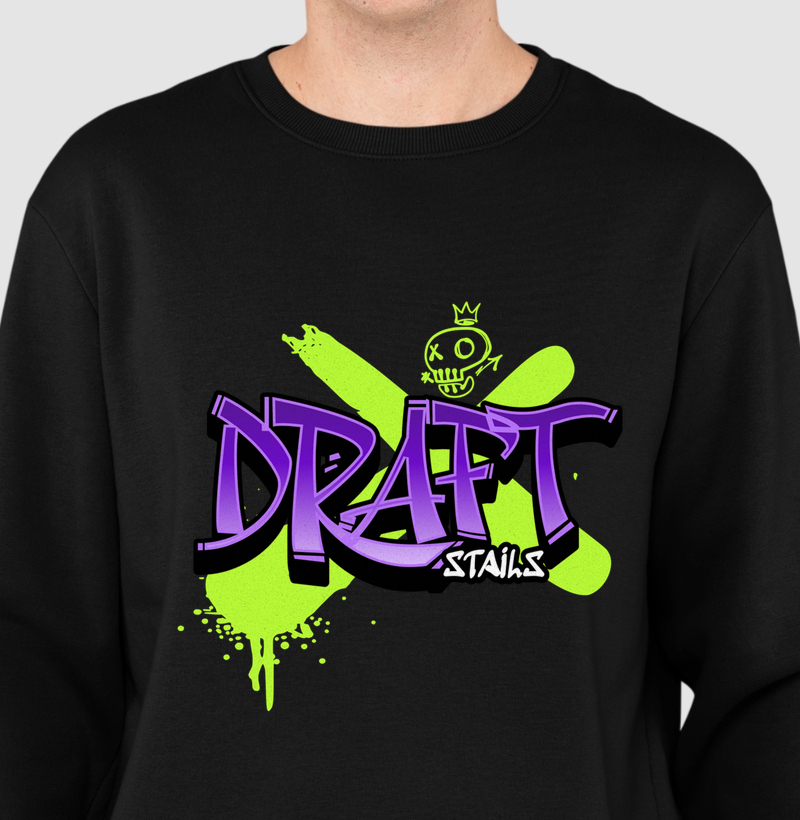 Suéter Slim  Draft Stails "Grafite Urbano"