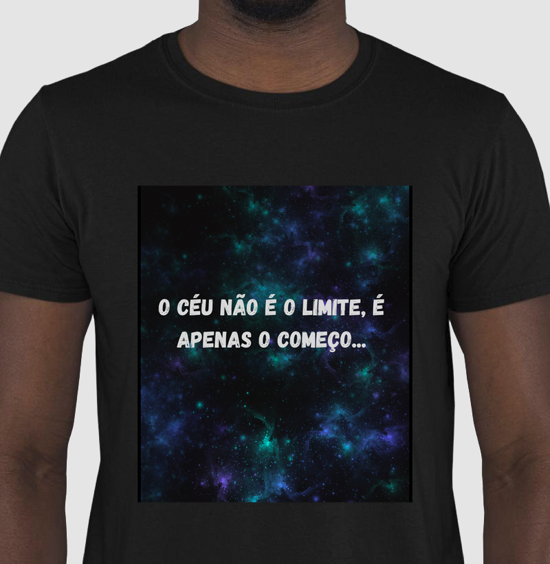 Camiseta Virts o ceu nao e o limite...