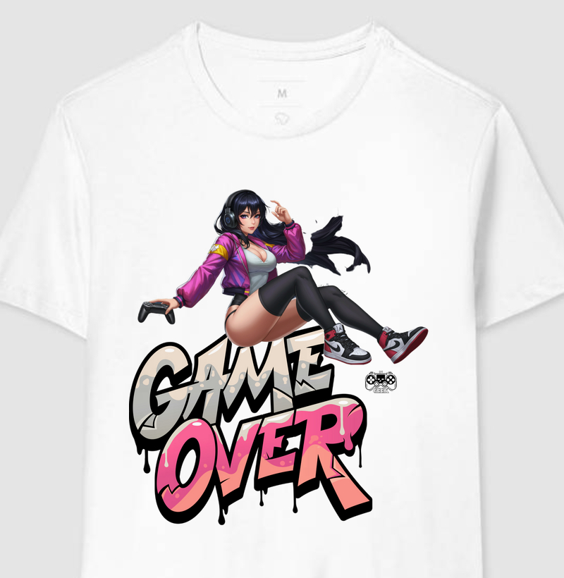 T-shirt - GAME OVER anime art