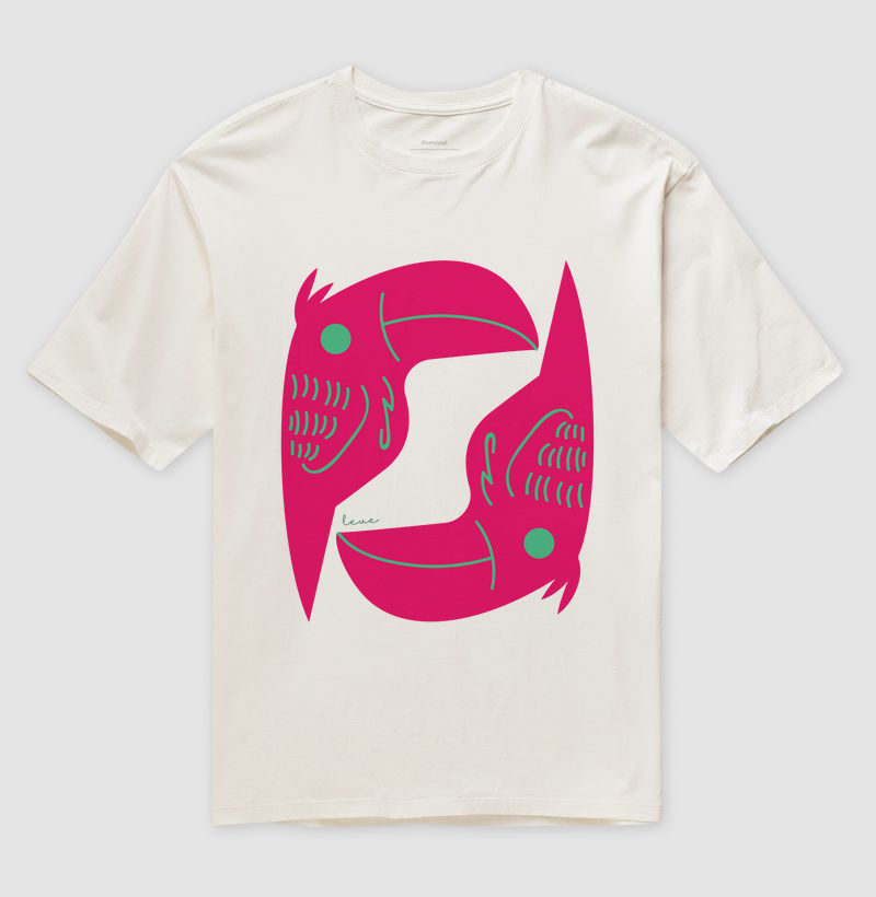 Oversized Unissex Tucano Duplo Rosa