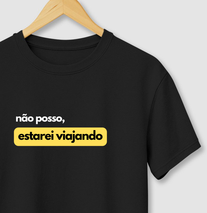 Não posso, estarei viajando