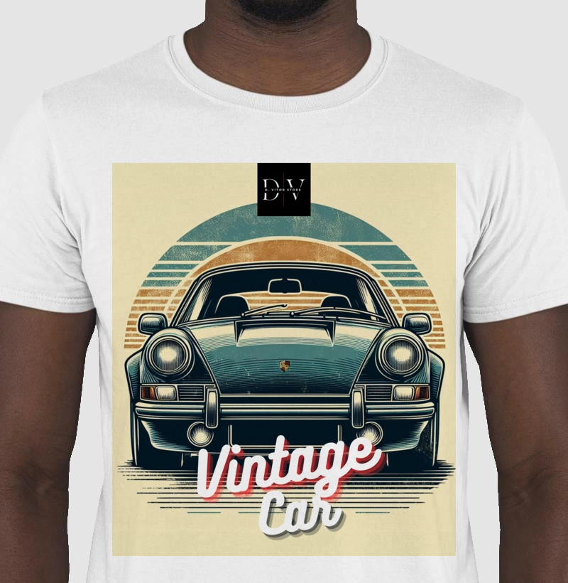 Camiseta T-shirt D. VITOR STORE - Vintage Car Porshe 03