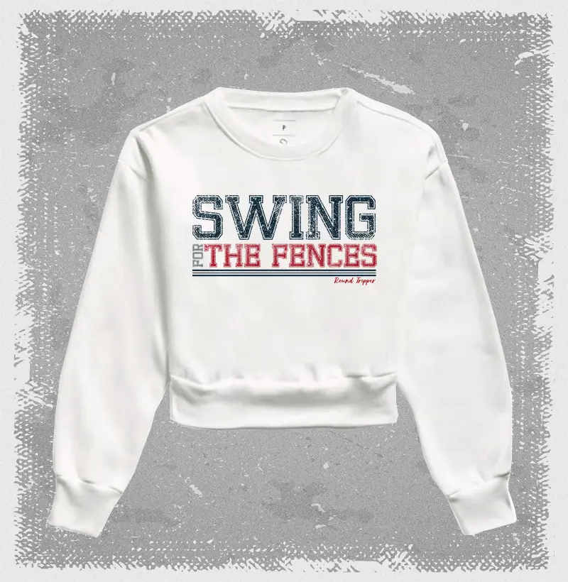 Moletom Cropped Swing for the Fences