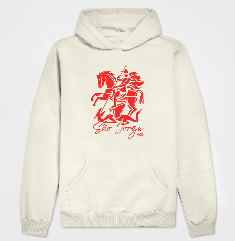 Hoodie Moletom São Jorge Coral Maria Patuá
