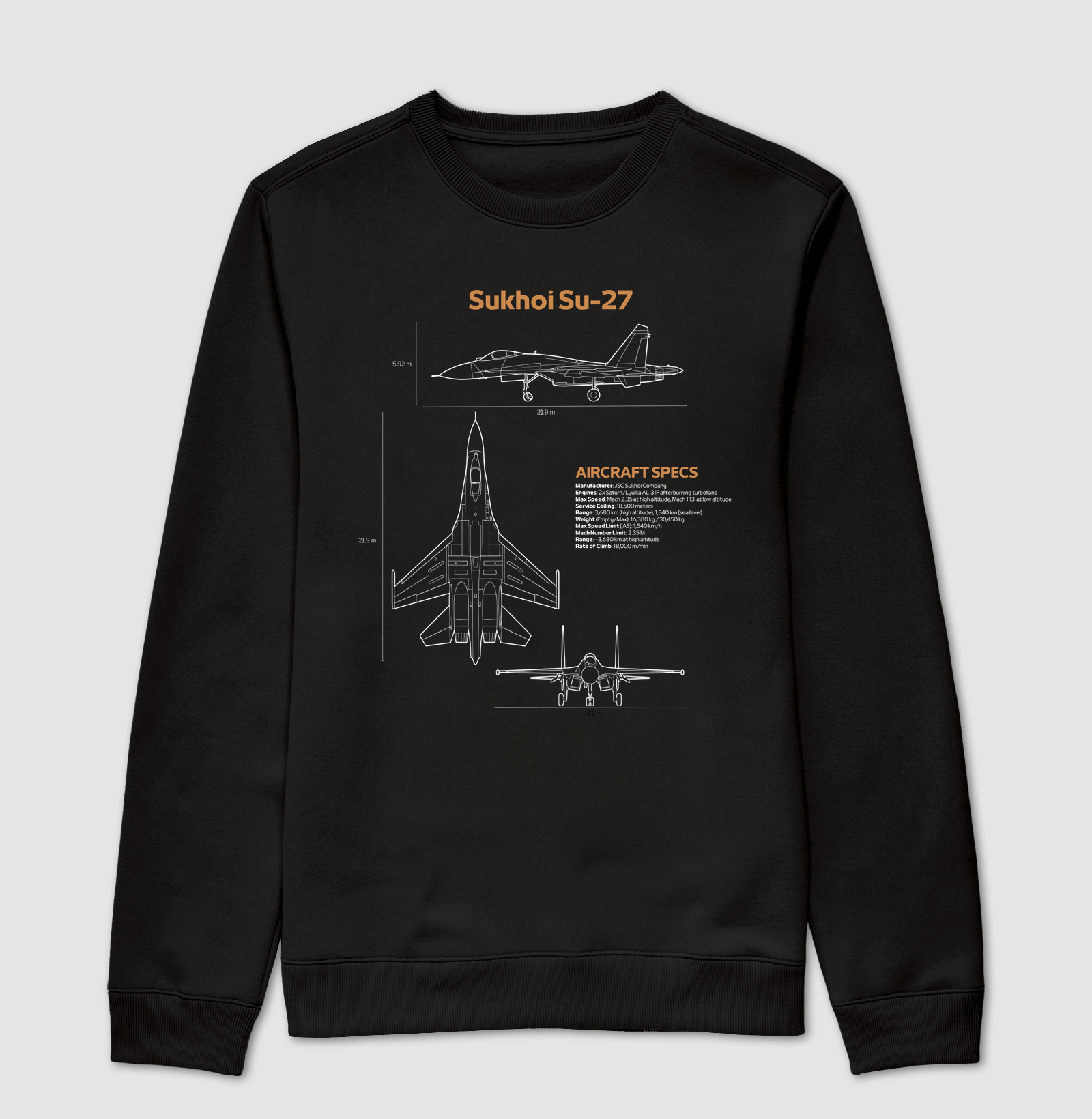 Sukhoi Su-27 - Blueprint