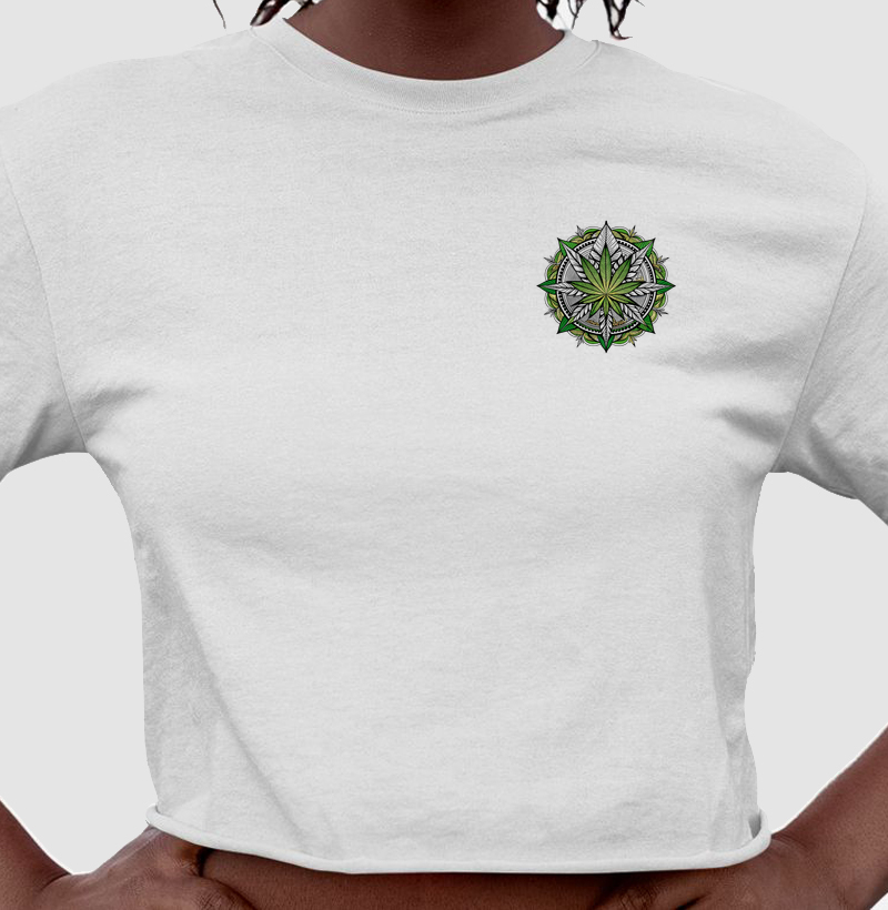 Cropped Mandala Leaf