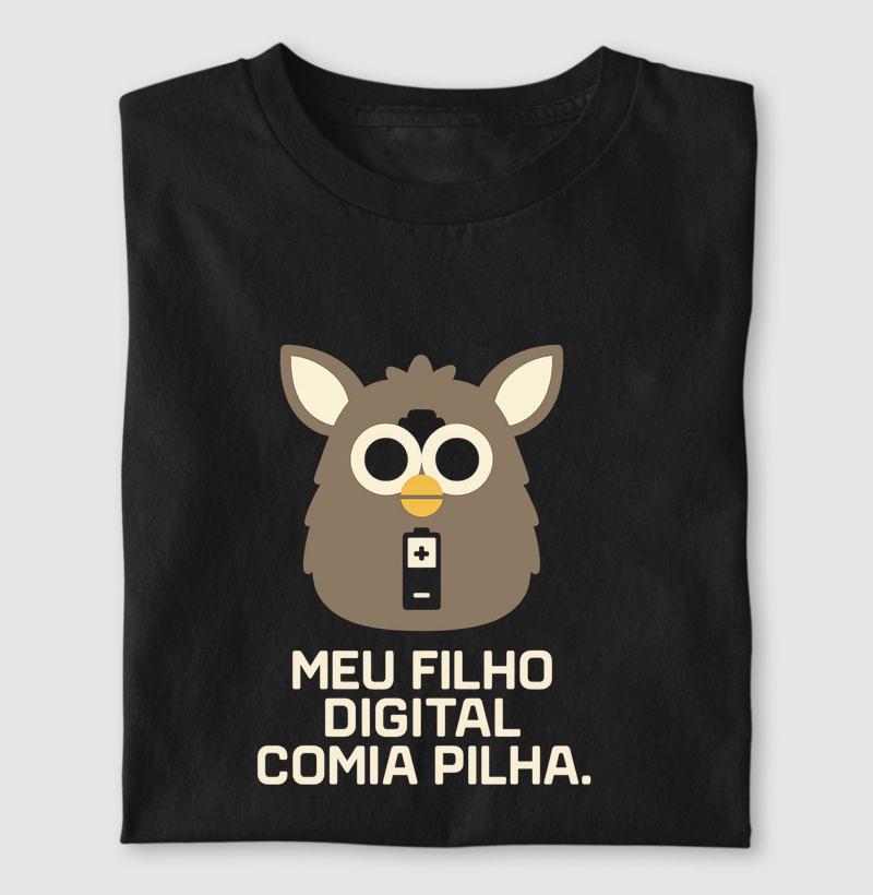 Camiseta Meu filho digital comia pilha