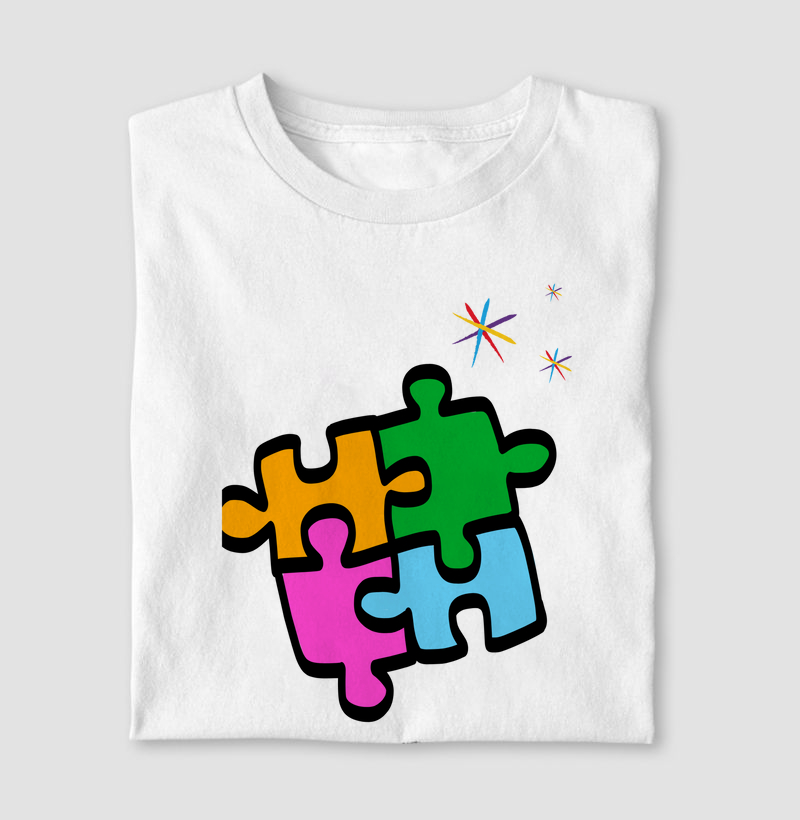 Camiseta Peças Coloridas 