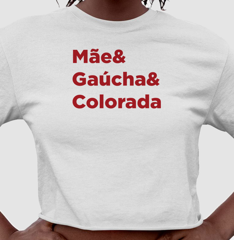 Cropped Mãe&Gaúcha&Colorado