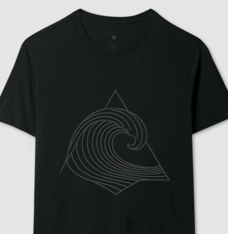 Camiseta Surf Linhas Minimalistas
