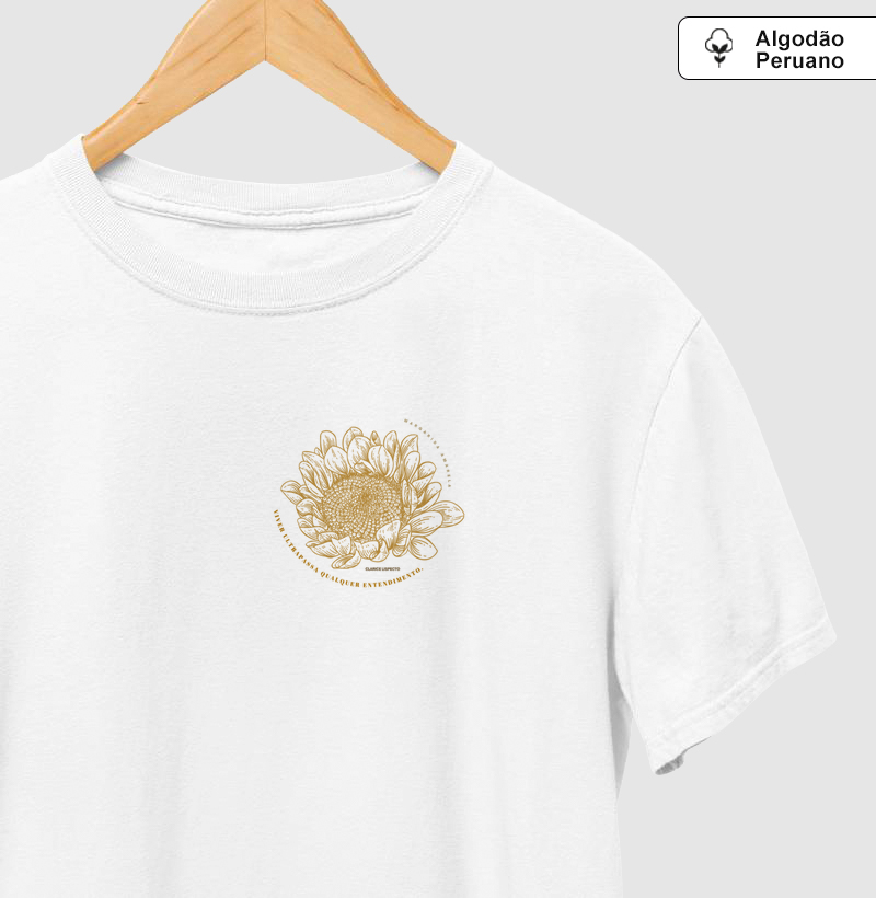 Camiseta Algodão Peruano Viver Ultrapassa — Clarice Lispector