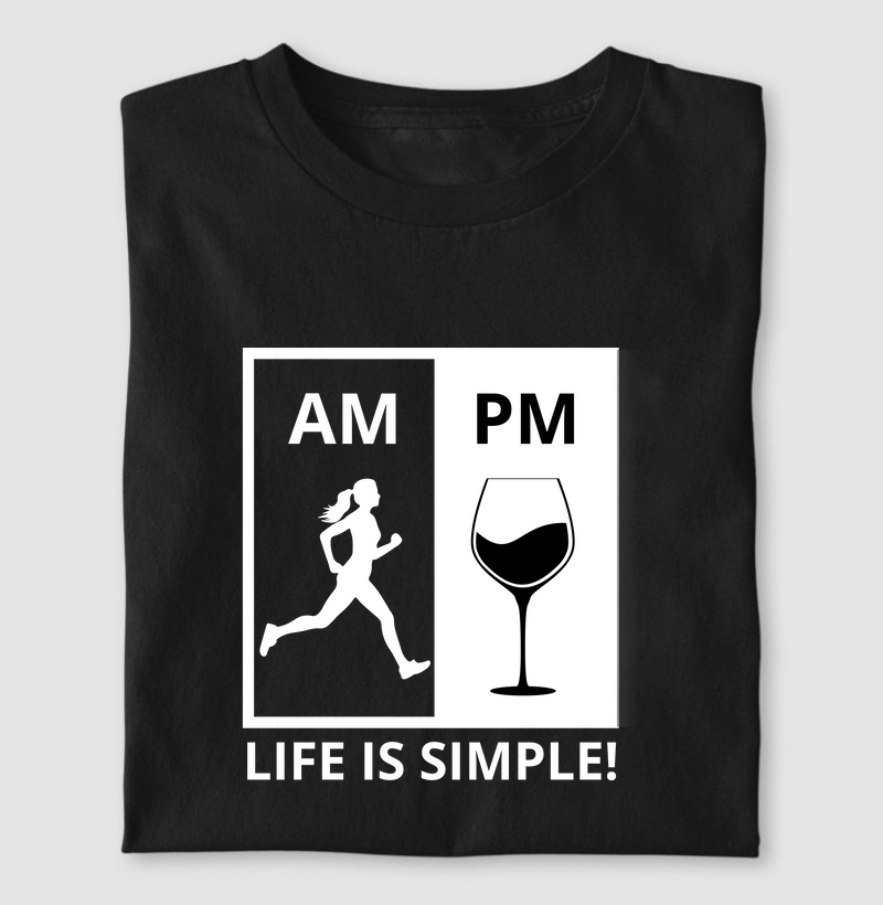 Life is simple! Run & Wine
