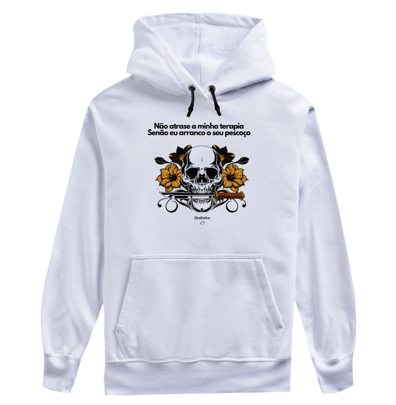 Não atrase a minha terapia senão eu arranco o seu pescoço