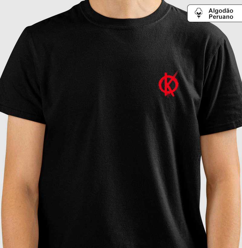 Camiseta Algodão Peruano Kevzetes AnarKia Bolso