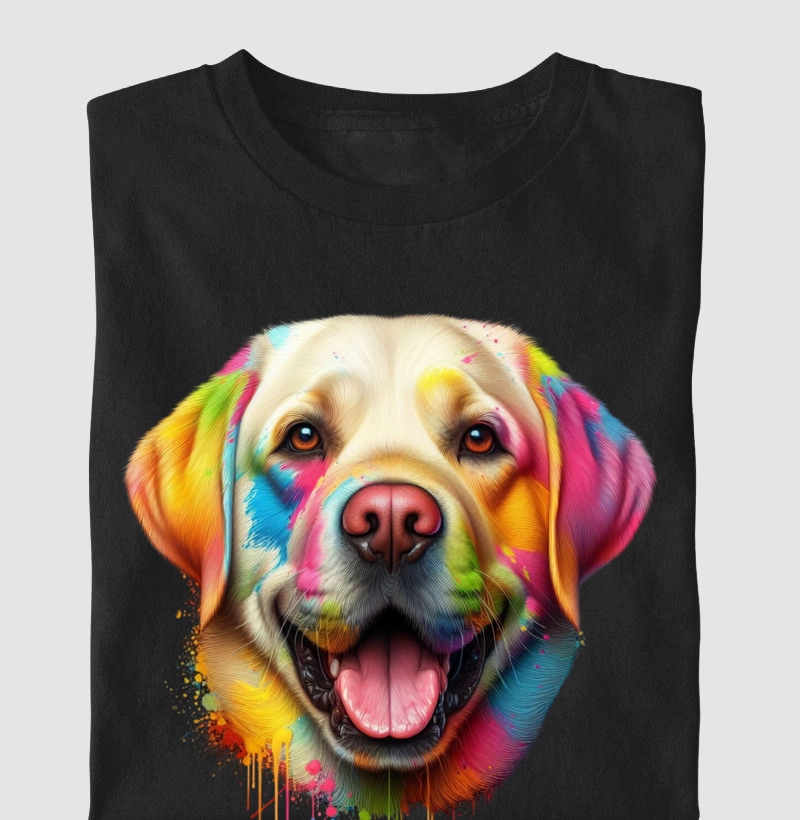Labrador pinceladas coloridas