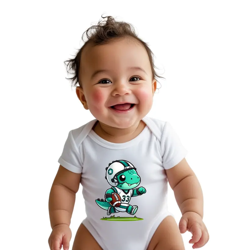 Body Infantil Dino Futebol Americano