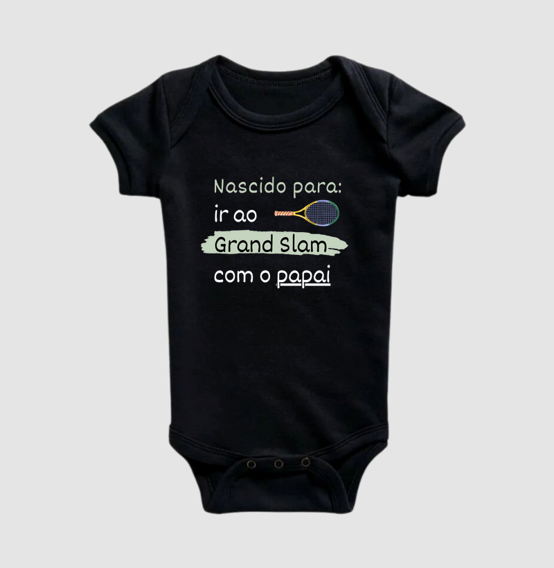 Nascido para ir ao Grand Slam com o papai