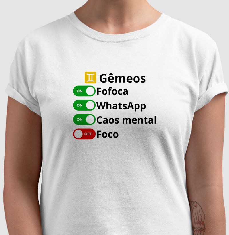 Camiseta Gêmeos Dual