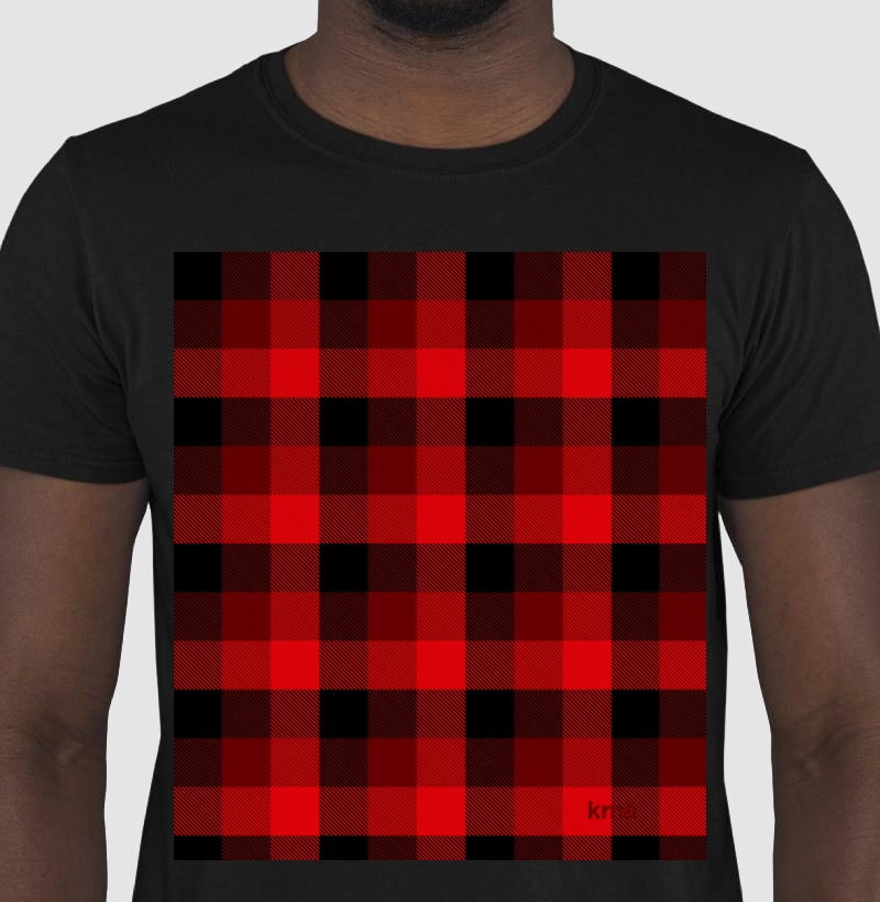 Camiseta Xadrez Vermelho