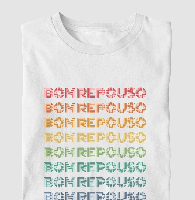 Bom Repouso Letreiro Retrô