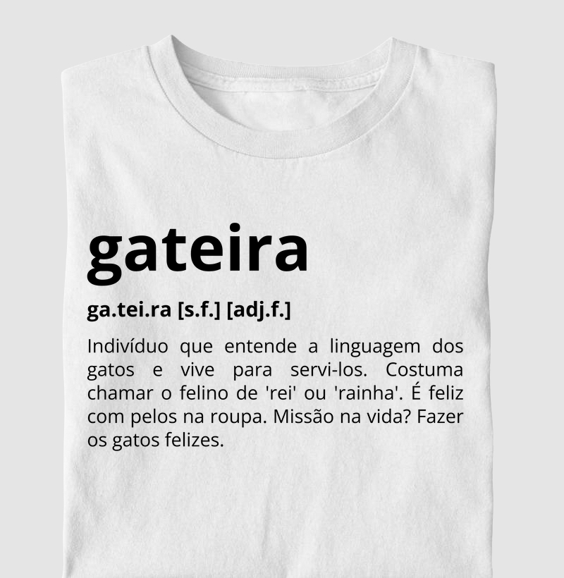 Camiseta gateira