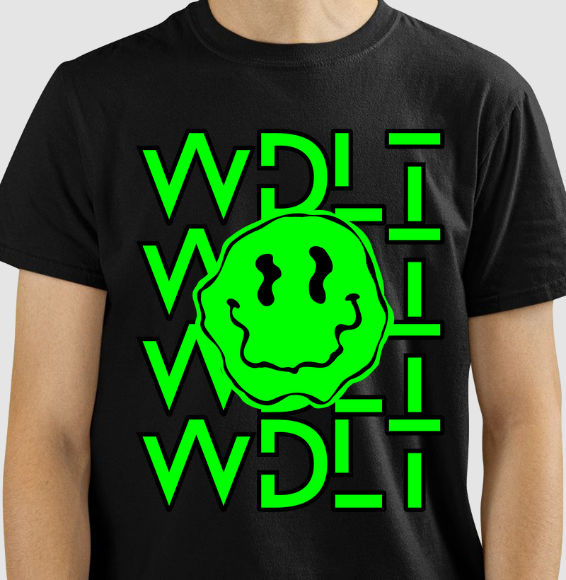 Camiseta WDLT Smile - Verde