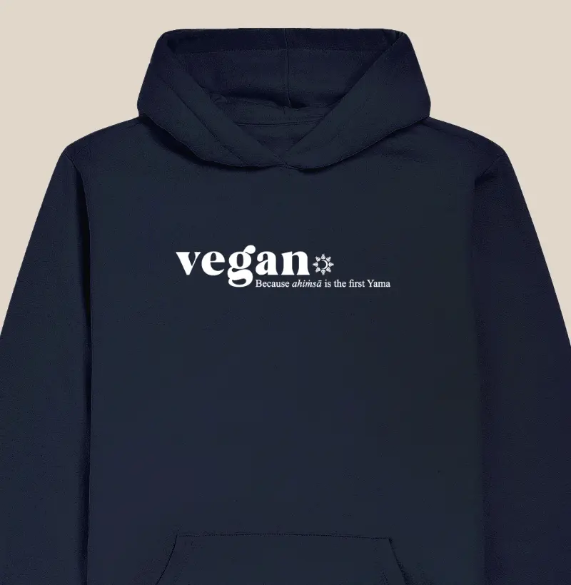 Vegan Ahimsa em Inglês (hoodie)