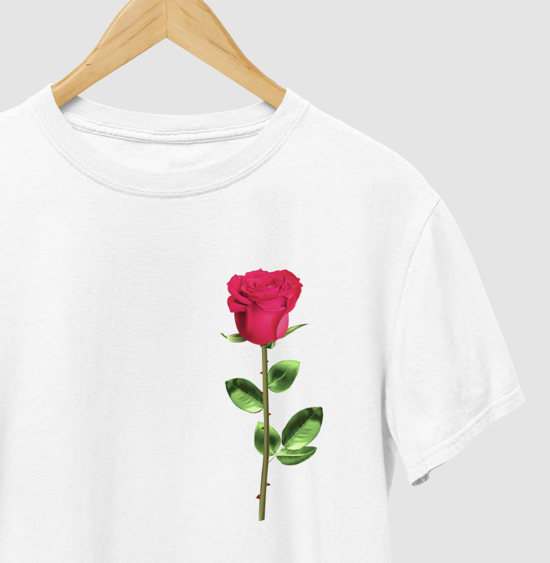 Coleção flores - Rosa no peito