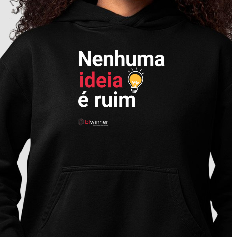 Hoodie Moletom Nenhuma Ideia é Ruim