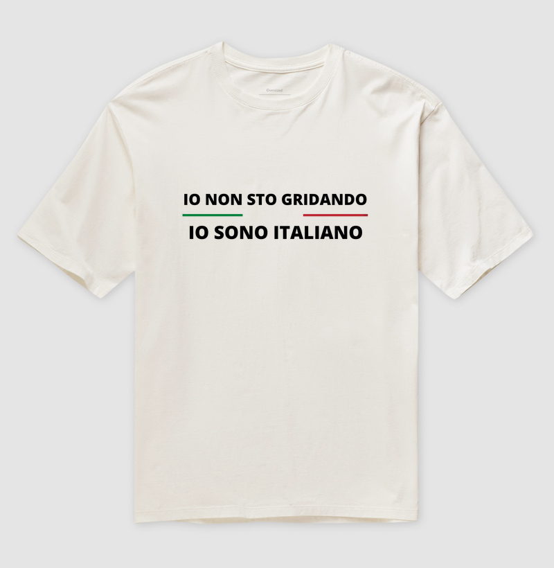 Falando como italiano (em italiano)