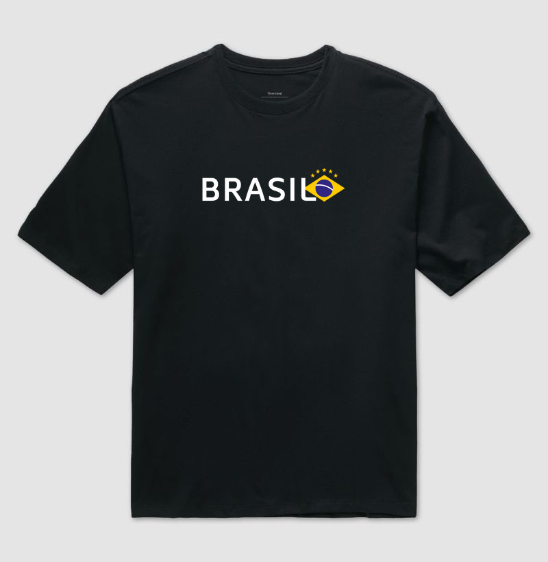 Camiseta Oversized  Brasil