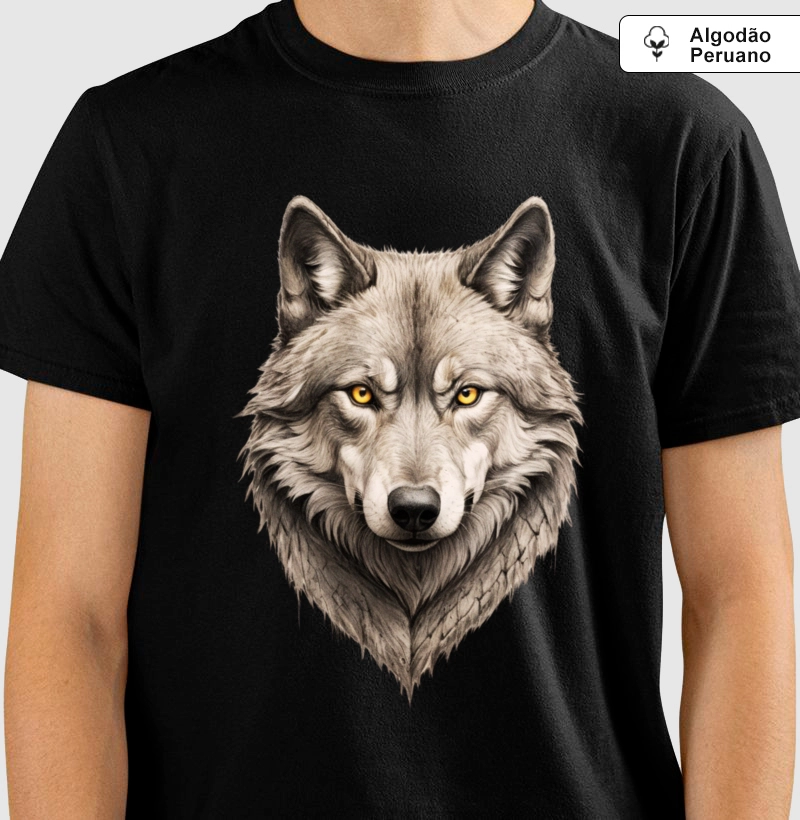 Camiseta Algodão Peruano Espírito da Floresta