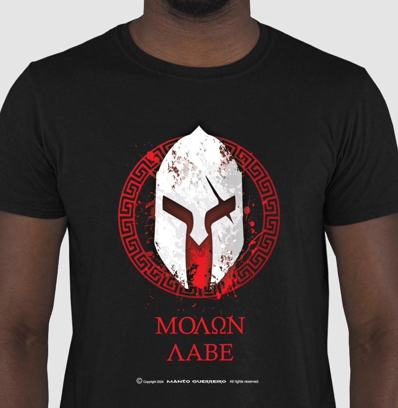 Camisa Molon Labe V2 Preta Masculina