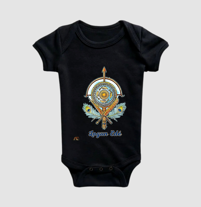 Camiseta Aruanda ê Armas de Logun Edé Dualidade Divina em 100% Algodão 
