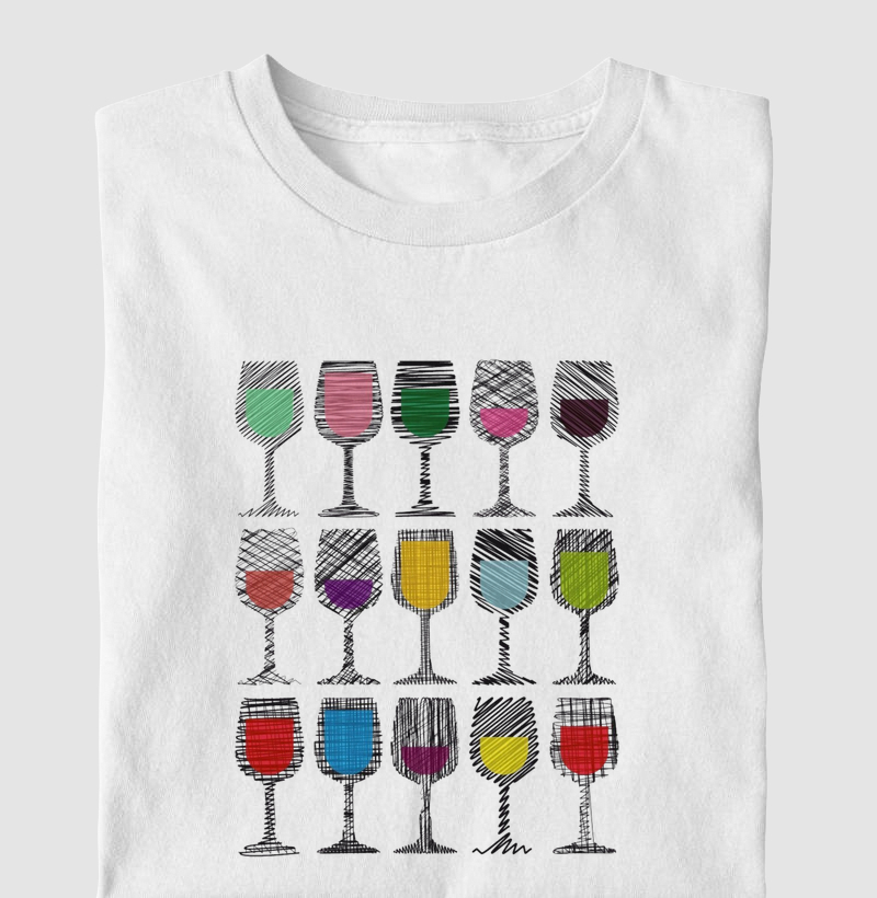 Camiseta Wine Palette