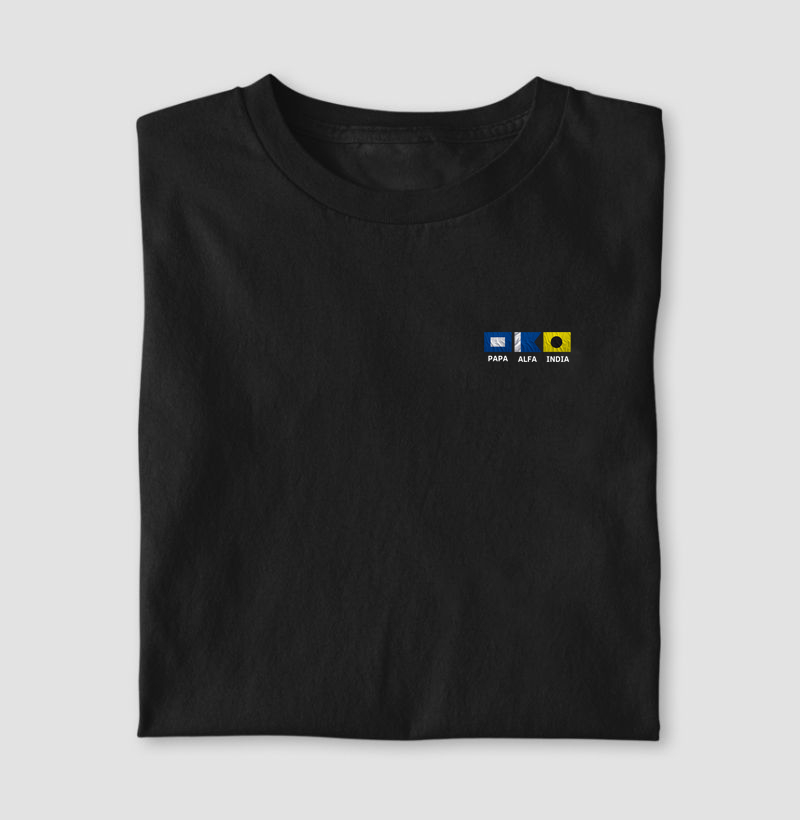 Camiseta de dia dos pais - Bolso - Pai Bandeiras Cis - Algodão 30.1